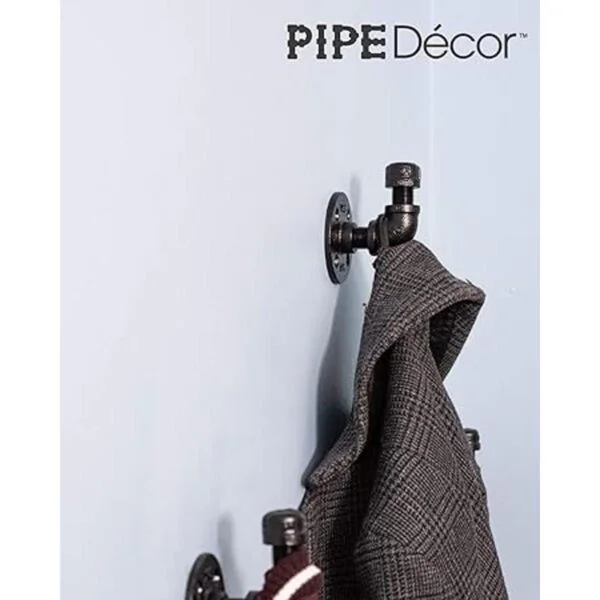 Pipe Decor Juego de ganchos para toallas y ropa_7