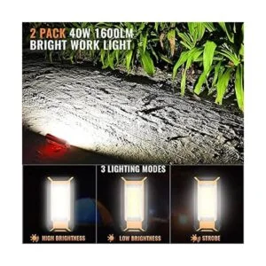 Paquete de 2 luces LED de trabajo de 40 W y 1600 LM luces_2