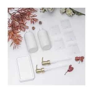 Janxin Dispensador de jabón de vidrio para cocina con_4