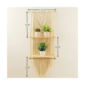 Estante colgante de pared para macramé estantes colgantes_5