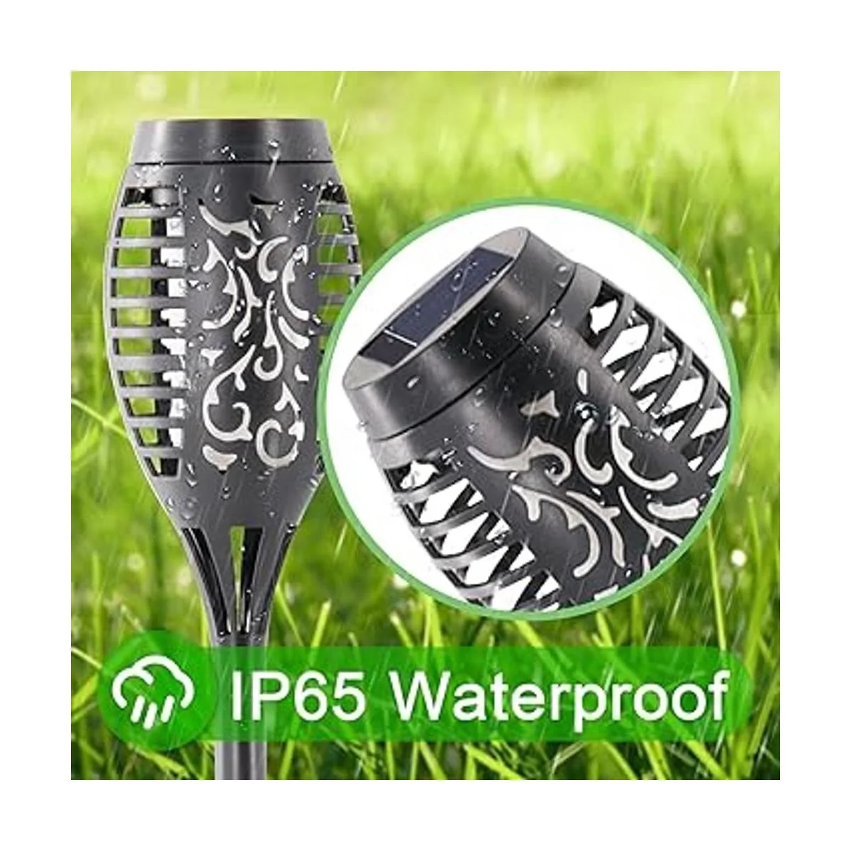 COCOMOX Luces solares azules decoraciones de Halloween al_5