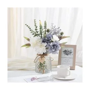 COZZI CODI Flores falsas con jarrón flores azules_2