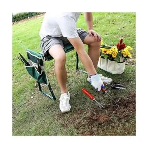 ChengHao Taburete de jardín plegable con bolsa de_7