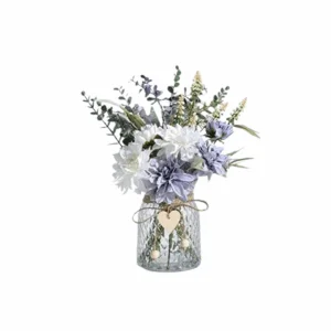 COZZI CODI Flores falsas con jarrón flores azules_1