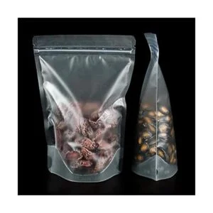 Paquete de 100 bolsas resellables de pie con cierre de_4