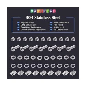 Glarks El juego de 216 conectores de perfil de aluminio de_3