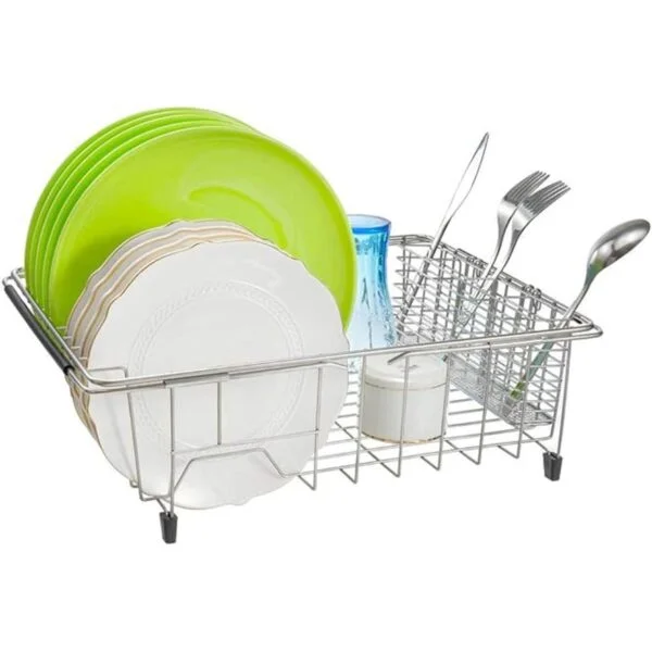 SANNO Estante de secado de platos expandible para_2