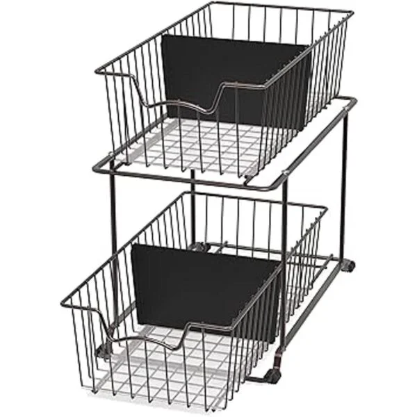 SimpleHouseware Organizador de cajones de alambre de 2_6