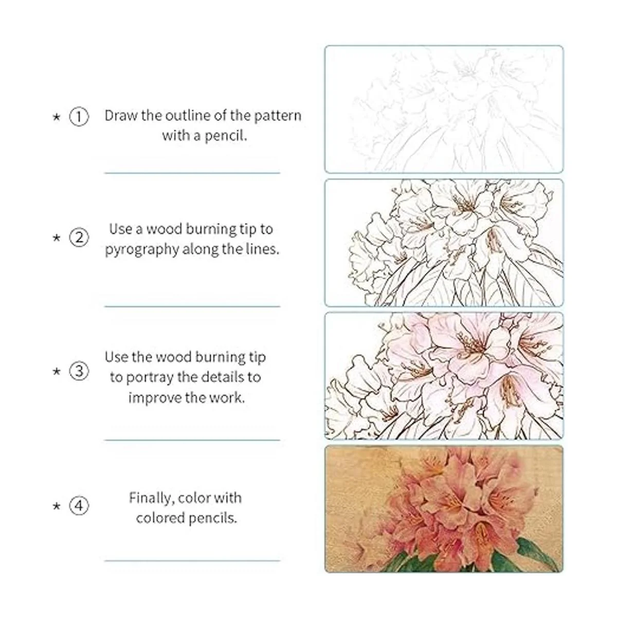 Kit de quema de madera 113 piezas herramienta_6