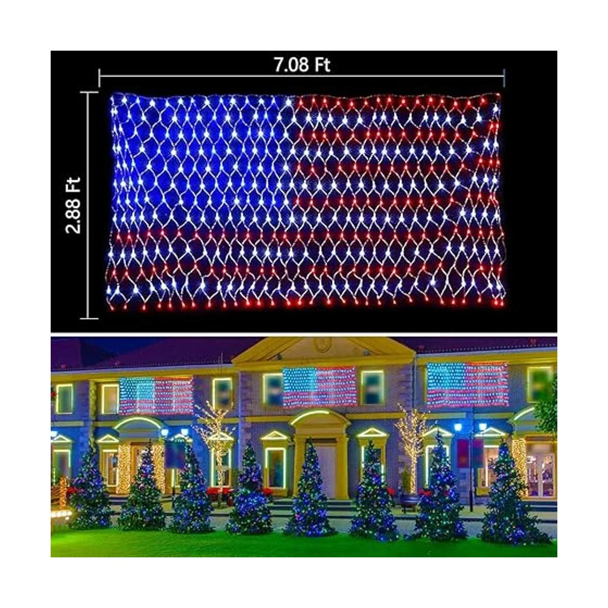 Luces de bandera avanzada estadounidense 420 luces_7