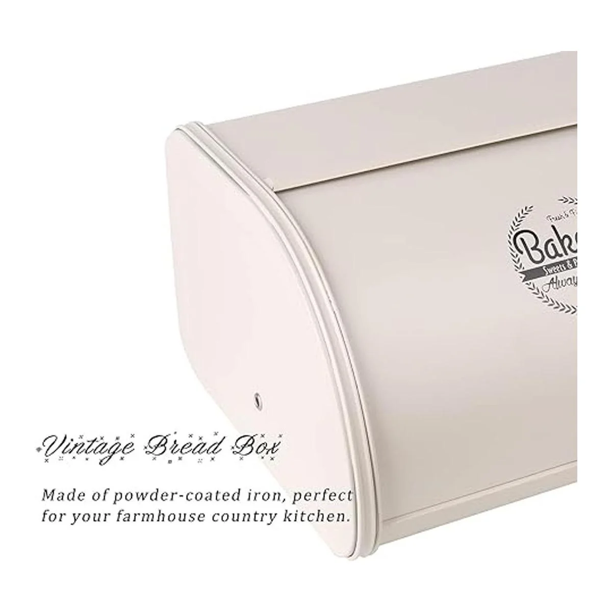 SOUJOY Caja de pan envase de pan vintage para encimera de_4