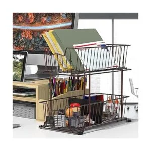 SimpleHouseware Organizador de cajones de alambre de 2_5