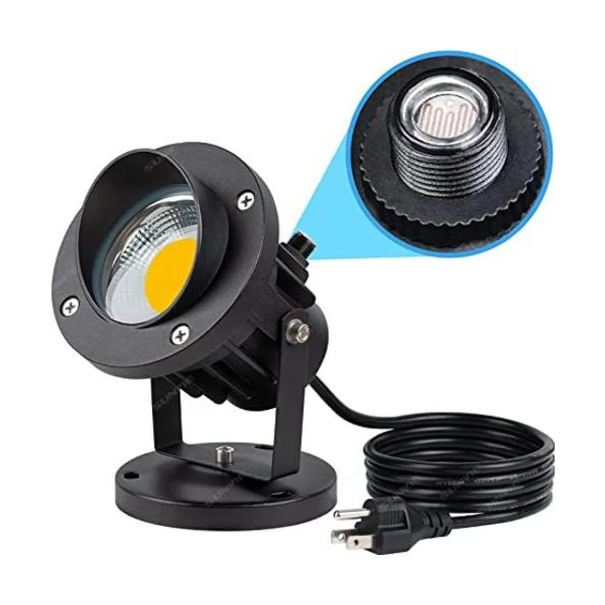SUNVIE Foco LED para exteriores de 20 W con sensor de_1
