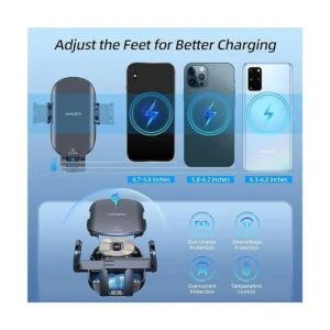 APPS2Car Soporte de teléfono para cargador inalámbrico de_3