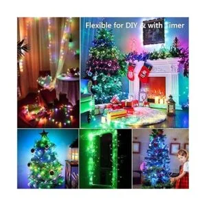 BrizLabs Luces de hadas de Navidad que cambian de color_6