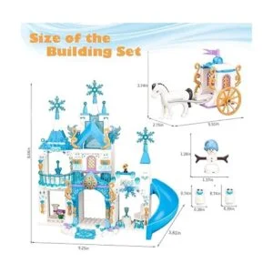 LEYI Juego de bloques de construcción de castillo de_4