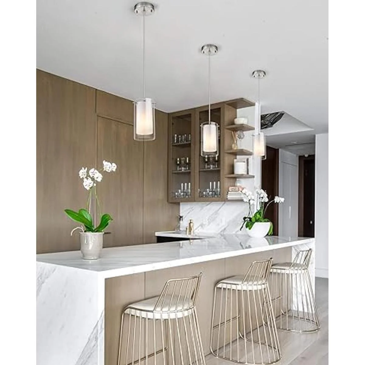 AKEZON Lámpara colgante de cristal para interiores_2