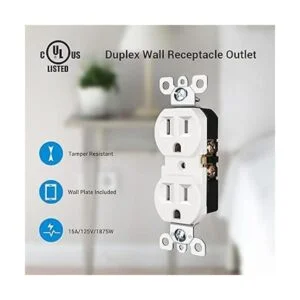 DEWENWILS Toma de corriente dúplex paquete de 10 salidas_2