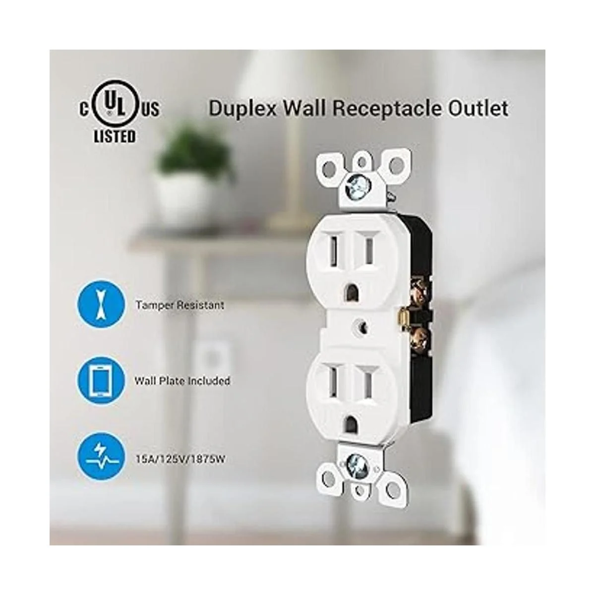 DEWENWILS Toma de corriente dúplex paquete de 10 salidas_2