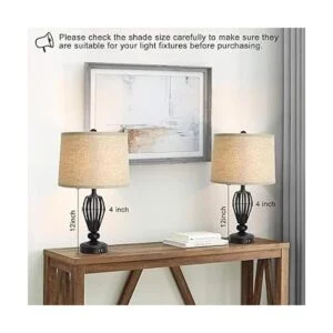 Juego de 2 pantallas de lámparas de tambor de 11.6_5