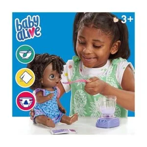 Baby Alive Muñeca mágica mezcladora de arándanos con_2