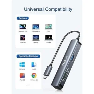 Adaptador USB C Hub 4K HDMI Dockteck 5 en 1 multipuerto_6