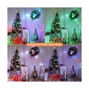 BrizLabs Luces de hadas de Navidad que cambian de color_3