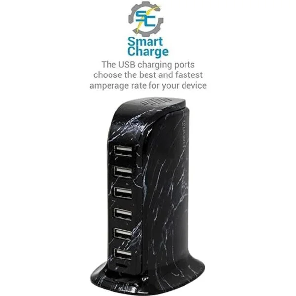 Aduro Cargador de pared de estación de carga USB de 40 W y_4