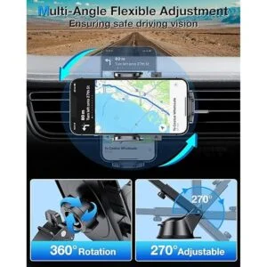 HTU Soporte para teléfono celular para automóvil Potente_5