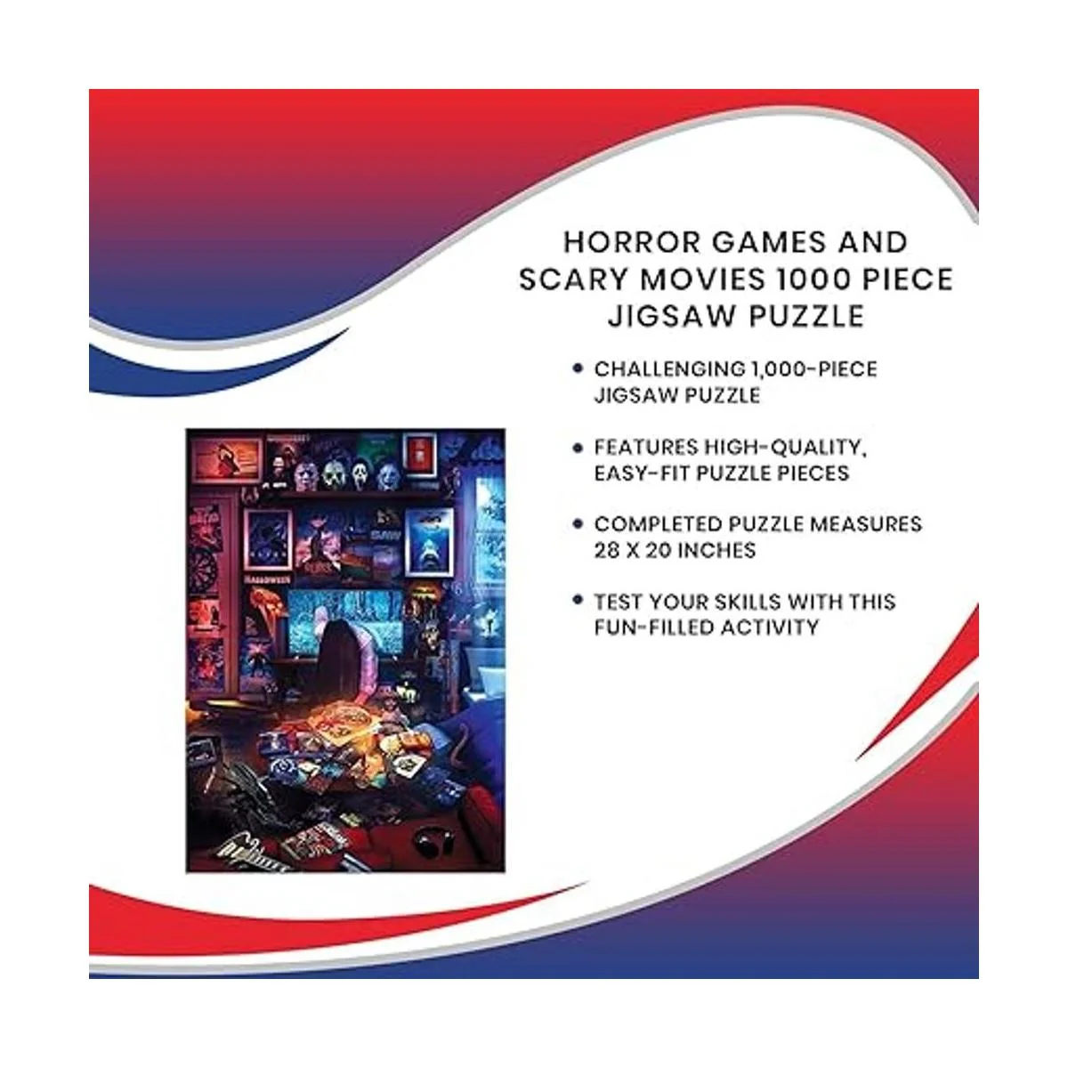 House of Horrors and Scary Movies Rompecabezas de 1000_7