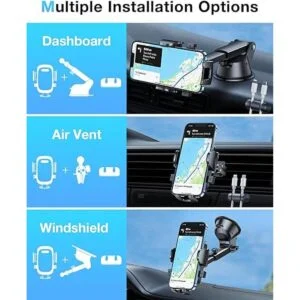 HTU Soporte para teléfono celular para automóvil Potente_4