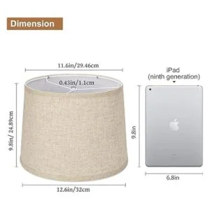 Juego de 2 pantallas de lámparas de tambor de 11.6_2