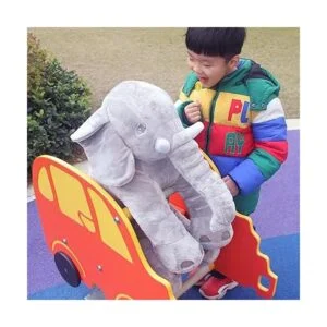 Ryttir Peluche de elefante grande gris XXL de 24 pulgadas_6