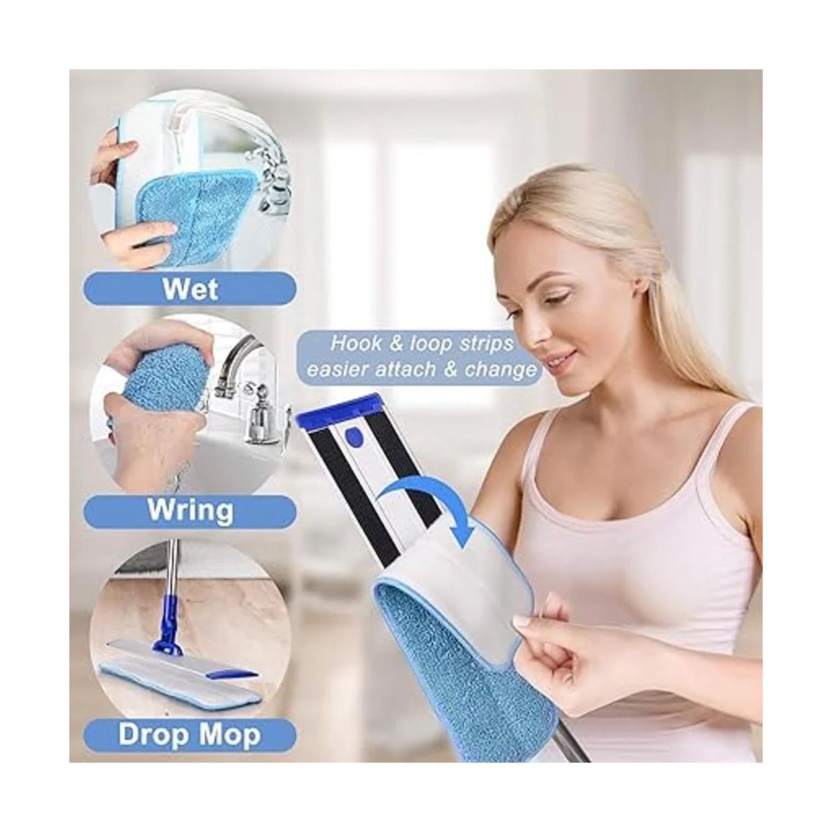 Sistema profesional de limpieza de suelos de microfibra de_4