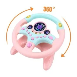 deAO Volante para niños para asiento trasero con llave de_6