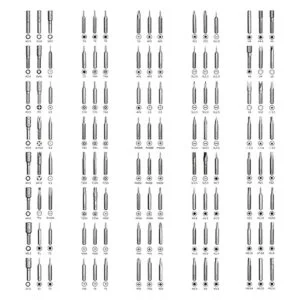 HengTianMei Juego de destornilladores de precisión 128 en_2