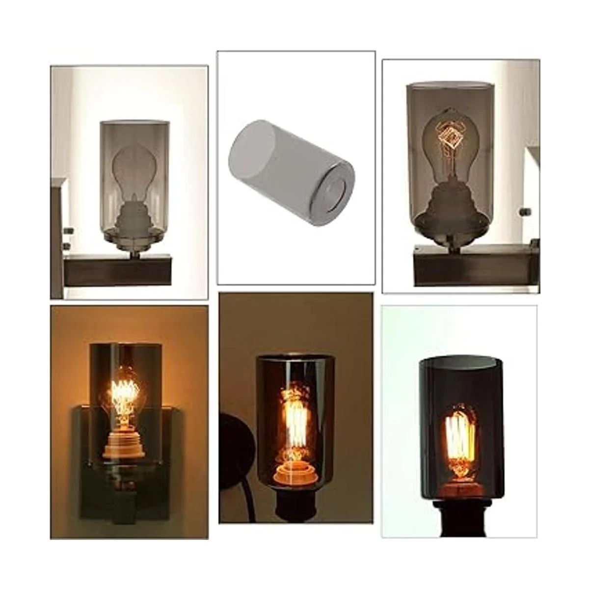 Voguad Pantalla de lámpara de cristal gris ahumado_3