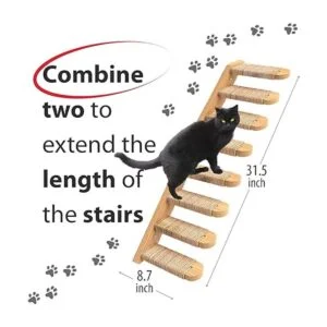 Skywin Cat Steps Escaleras de pared de gato de madera de_4