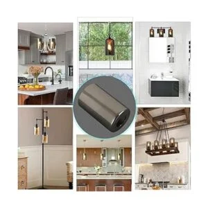 Voguad Pantalla de lámpara de cristal gris ahumado_7