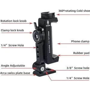 Arnarkok Soporte de trípode de metal para teléfono con_2