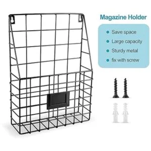 WantuSee Soporte para revistas montado en la pared de_5