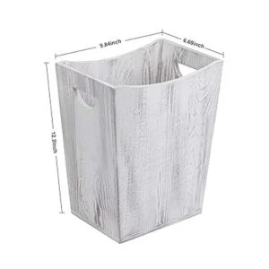 LIANTRAL Bote de basura de madera cubo de basura de_2