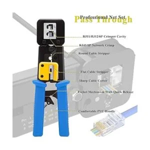LEATBUY Juego de herramientas de crimpado RJ45 Cat5e Cat6_2