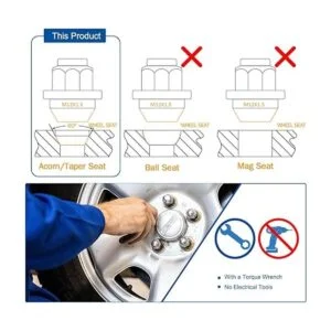 GAsupply Tuercas de lengeta M12x1.5 de 1.25 pulgadas_3