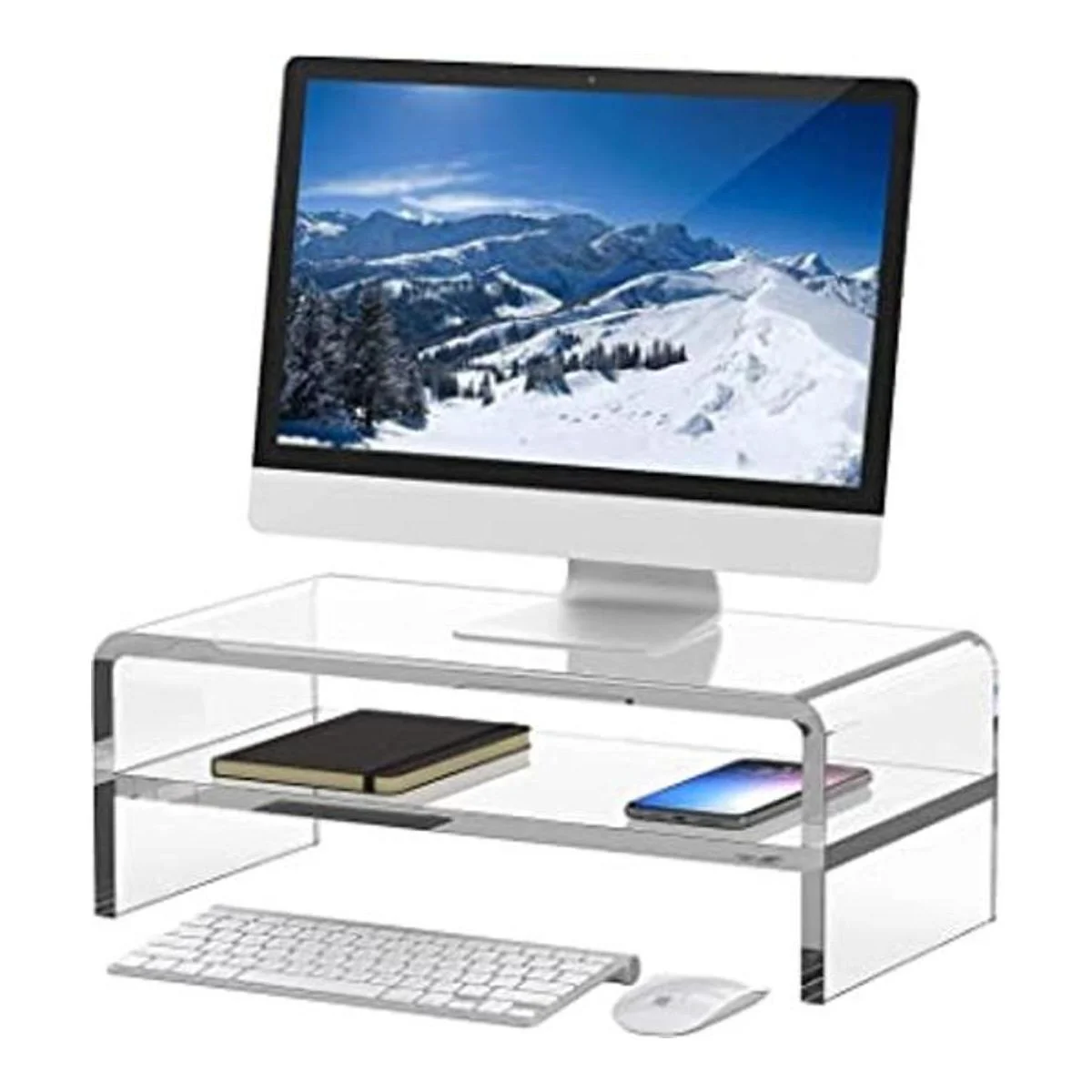Egchi Soporte de acrílico transparente para monitor de 2_1