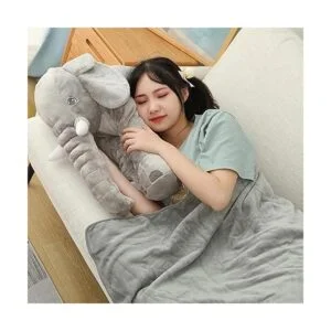 Ryttir Peluche de elefante grande gris XXL de 24 pulgadas_5