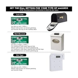 Briidea Alarma de buzón de correo inalámbrico de 500 pies_3