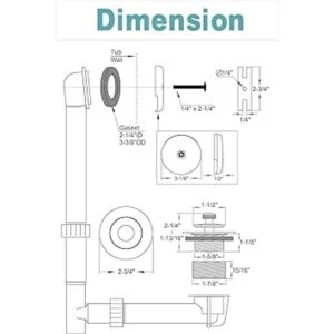 BESTILL Placa frontal de drenaje y desbordamiento de tina_7