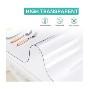 AimerGro Protector de mesa transparente de 24 x 60_2