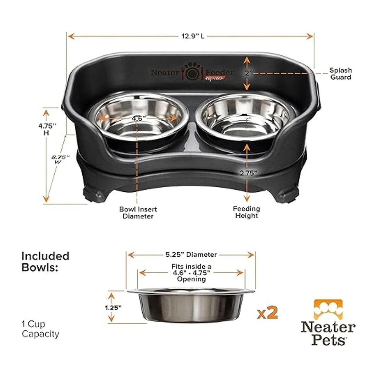 Neater Feeder Express Elevated Cat Bowls Raised Pet Dish_3